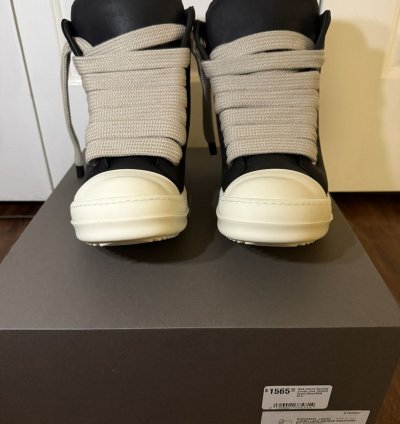 Rick Owens Porterville Jumbo Lace Padded Ramones Size 43 5