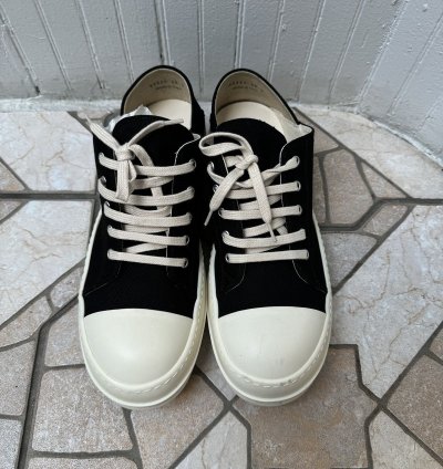RICK OWENS PORTERVILLE SCARPE DRKSHDW SNEAKER SIZE 45 BLACK
