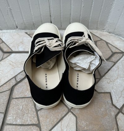 RICK OWENS PORTERVILLE SCARPE DRKSHDW SNEAKER SIZE 45 BLACK