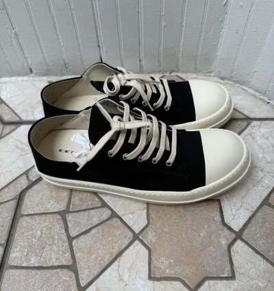 RICK OWENS PORTERVILLE SCARPE DRKSHDW SNEAKER SIZE 45 BLACK
