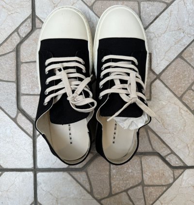 RICK OWENS PORTERVILLE SCARPE DRKSHDW SNEAKER SIZE 45 BLACK
