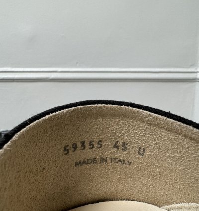 RICK OWENS PORTERVILLE SCARPE DRKSHDW SNEAKER SIZE 45 BLACK
