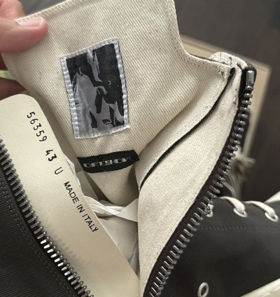 RICK OWENS RAMONE HIGH DRKSHDW