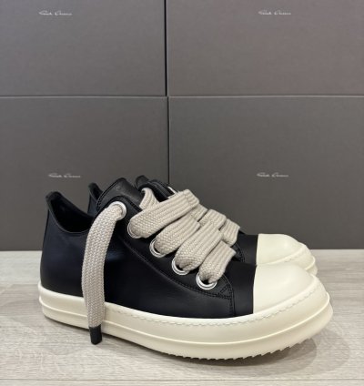 RICK OWENS RAMONE JUMBO LOW BLACK MILK PORTERVILLE
