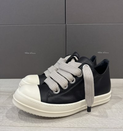 RICK OWENS RAMONE JUMBO LOW BLACK MILK PORTERVILLE