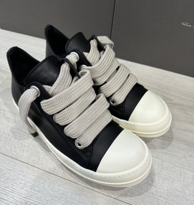 RICK OWENS RAMONE JUMBO LOW BLACK MILK PORTERVILLE