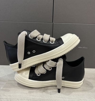 RICK OWENS RAMONE JUMBO LOW BLACK MILK PORTERVILLE