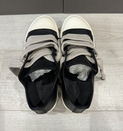 RICK OWENS RAMONE JUMBO LOW BLACK MILK PORTERVILLE