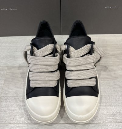 RICK OWENS RAMONE JUMBO LOW BLACK MILK PORTERVILLE