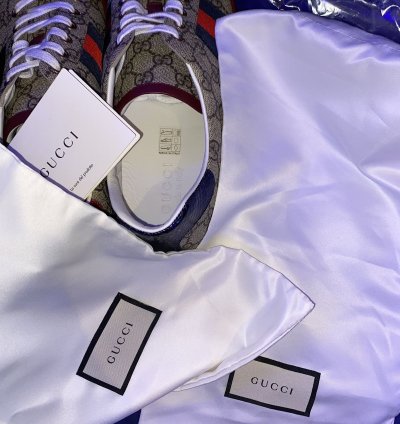 100 authentic Gucci Ace GG Supreme sneaker