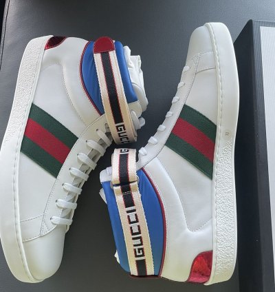 1K Brand NEW Sold Out ACE Leather Python High Top Sneakers