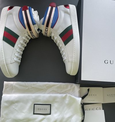 1K Brand NEW Sold Out ACE Leather Python High Top Sneakers
