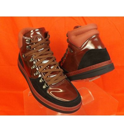 368496 SOFTY TEK CONTRAST BURGUNDY INTERLOCKING SNEAKERS 8