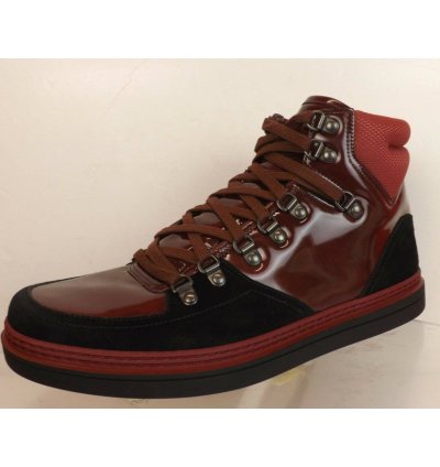 368496 SOFTY TEK CONTRAST BURGUNDY INTERLOCKING SNEAKERS 8