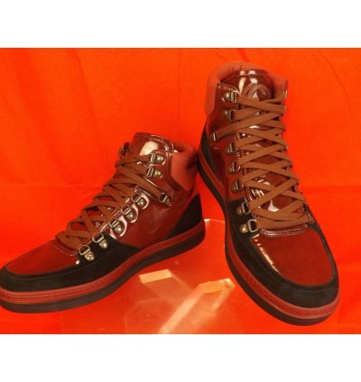 368496 SOFTY TEK CONTRAST BURGUNDY INTERLOCKING SNEAKERS 8