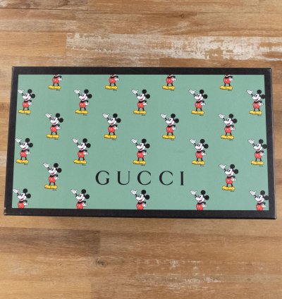 830 GUCCI Ace Mickey Mouse white leather sneakers - 7 US