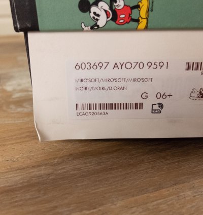 830 GUCCI Ace Mickey Mouse white leather sneakers - 7 US