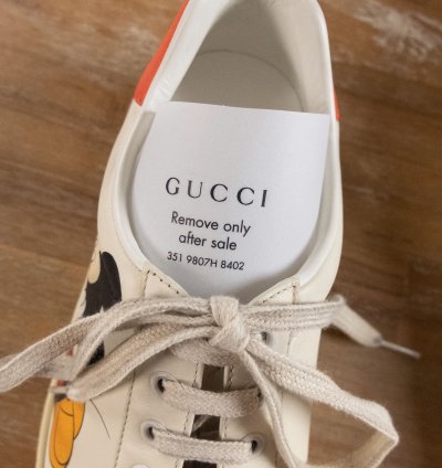 830 GUCCI Ace Mickey Mouse white leather sneakers - 7 US