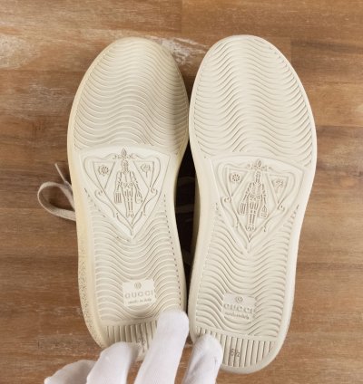 830 GUCCI Ace Mickey Mouse white leather sneakers - 7 US
