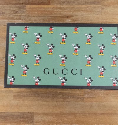 830 GUCCI Ace Mickey Mouse white leather sneakers 10 US