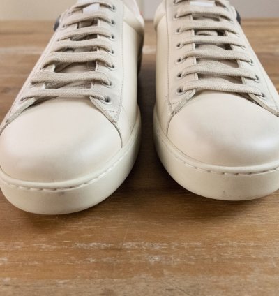 830 GUCCI Ace Mickey Mouse white leather sneakers 10 US