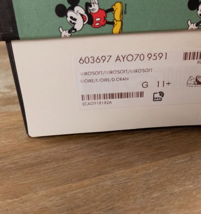 830 GUCCI Ace Mickey Mouse white leather sneakers 12 US