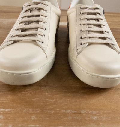 830 GUCCI Ace Mickey Mouse white leather sneakers 12 US
