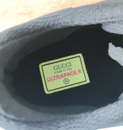 890 GUCCI Ultrapace black green sneakers 10 US 9 5 UK