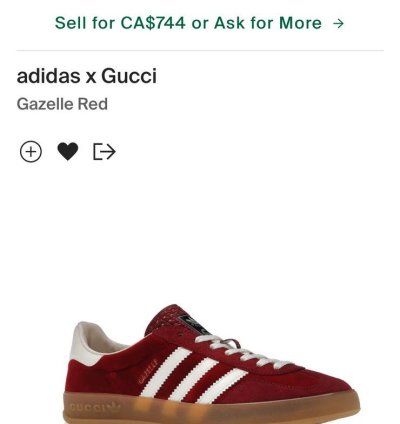 Adidas Gucci Gazelle Red