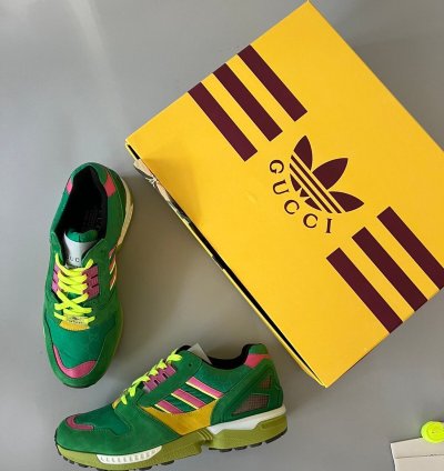 Adidas ZX8000 Monogram Sneakers in green