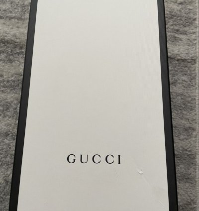 Angry cat Gucci slide on sneakers