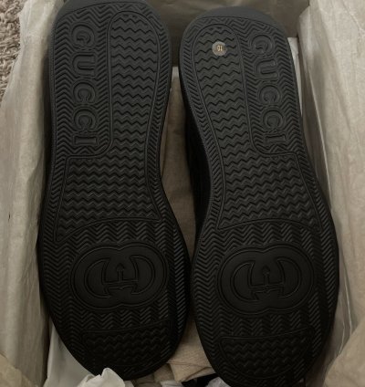 Black GG Embossed Sneakers