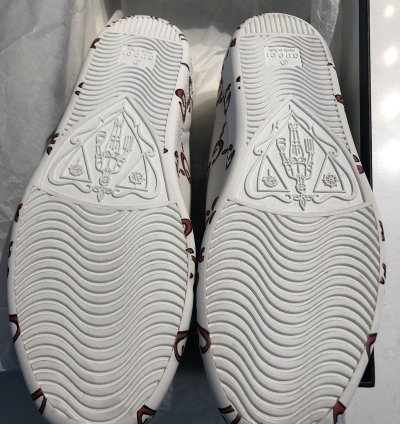 BNIB Gucci Leather GG Print All Over Ace Low Sneaker