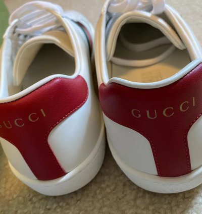 Brand NEW Gucci Ace Cat Leather Sneaker