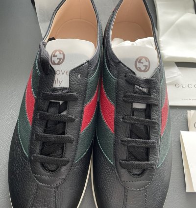Brand New Rare Super Runway Web ACE Bee Leather Sneaker