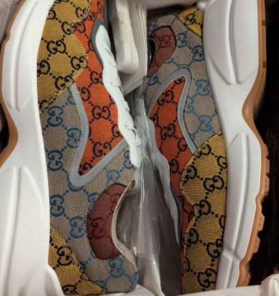 Gucci 14 5 multicolor rhyton sneakers