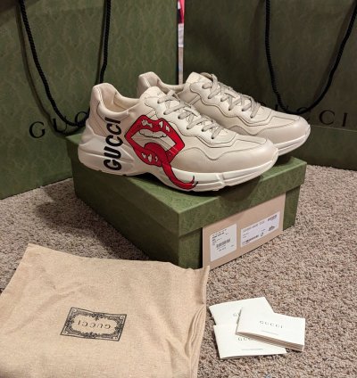 Gucci 14 5 rhyton mouth sneakers