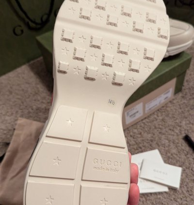 Gucci 14 5 rhyton mouth sneakers
