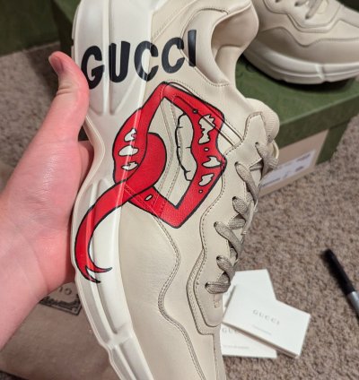 Gucci 14 5 rhyton mouth sneakers