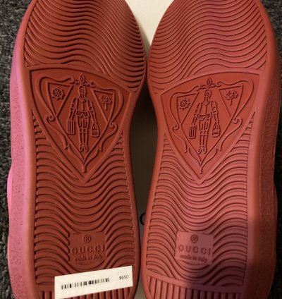 Gucci Ace Bee Stripe Logo Embellished Sneakers Size 8 5