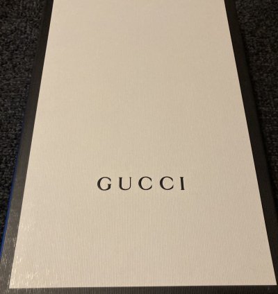 Gucci Ace Bee Stripe Logo Embellished Sneakers Size 8 5
