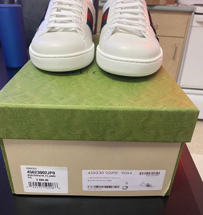 Gucci Ace Embroidered Sneaker with Snake