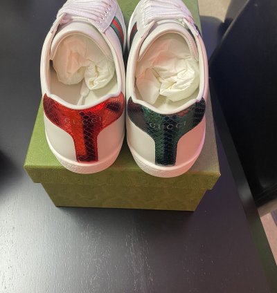 Gucci Ace Embroidered Sneaker with Snake