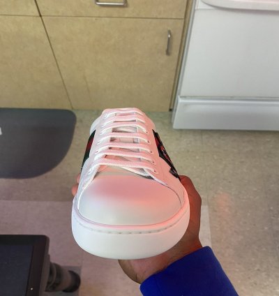 Gucci Ace Embroidered Sneaker with Snake