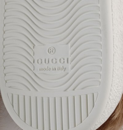 Gucci Ace Fur Inside Bee Sneakers Shoes Sz UK7 USA7 EUR41