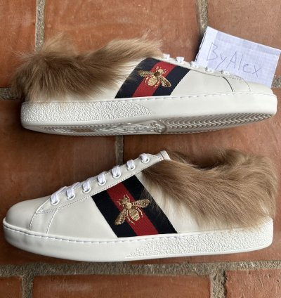 Gucci Ace Fur Low-Tops