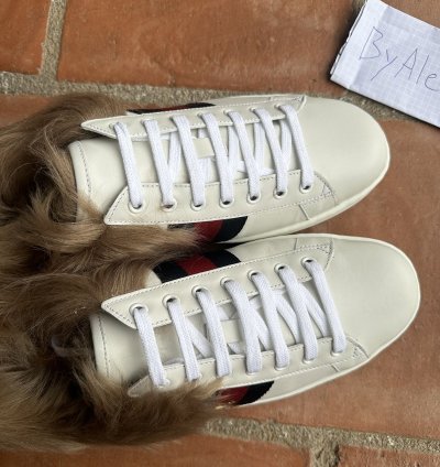 Gucci Ace Fur Low-Tops