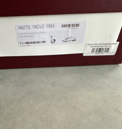 Gucci Ace GG Supreme Black