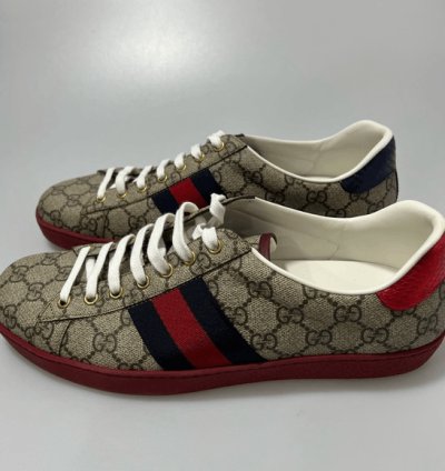 Gucci Ace GG Supreme Canvas Beige Multi Men 9 US 10