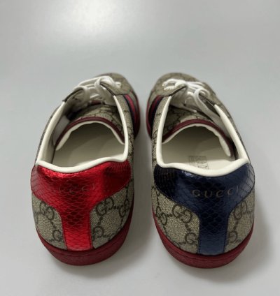 Gucci Ace GG Supreme Canvas Beige Multi Men 9 US 10